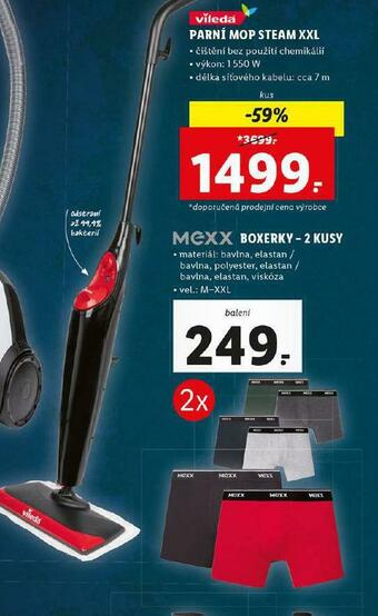Lidl Parní mop steam xxl nabídka