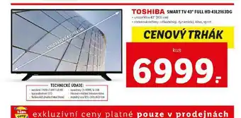 Lidl Smart tv 43&quot; full hd tosbiba nabídka