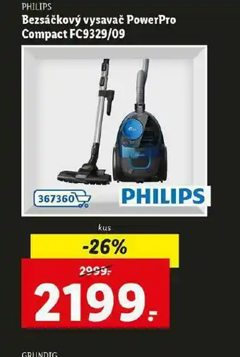Bezsáčkový vysavač powerpro philips