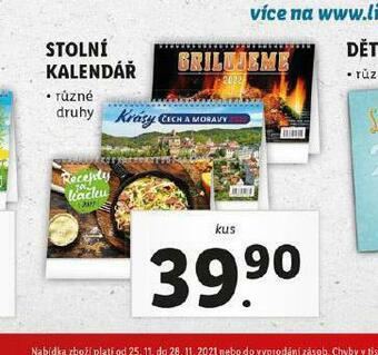 Lidl Stolní kalendář nabídka
