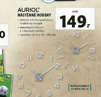 Lidl Nástěnné hodiny nabídka