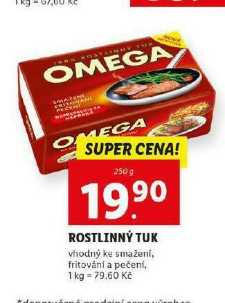 Lidl Rostlinný tuk nabídka