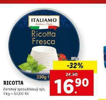 Lidl Ricotta nabídka