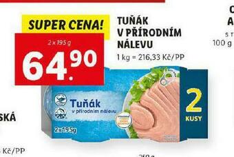 Lidl Tuňák v přírodním nálevu nabídka