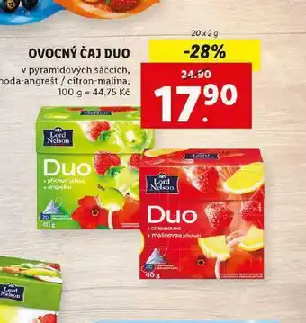 Lidl Ovocný čaj duo nabídka