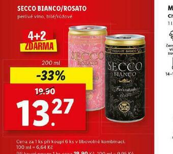 Lidl Secco bianco / rosato nabídka