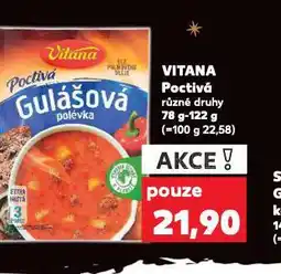 Kaufland Vitana poctivá polévka nabídka