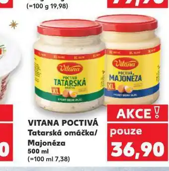 Kaufland Vitana poctivá tatarská omáčka nabídka