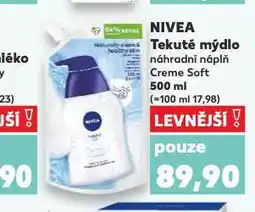 Kaufland Nivea tekuté mýdlo nabídka