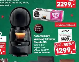 Kaufland Dolce gusto automatický kapslový kávovar nabídka