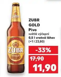 Kaufland Pivo zubr nabídka