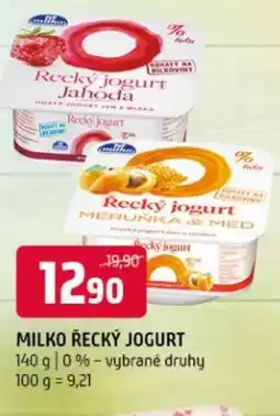 Terno MILKO Řecký jogurt nabídka