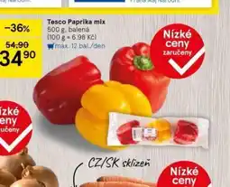 Tesco Paprka mix nabídka