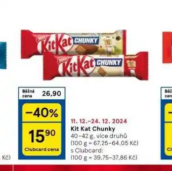 Tesco Kit kat chunky nabídka