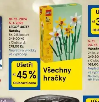 Tesco Lego narcisy nabídka