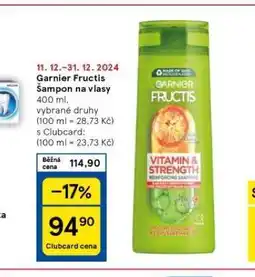 Tesco Garnier fructis šampon nabídka