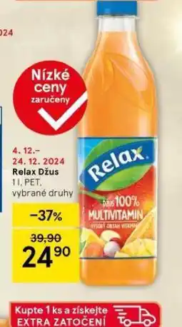 Tesco Relax džus nabídka