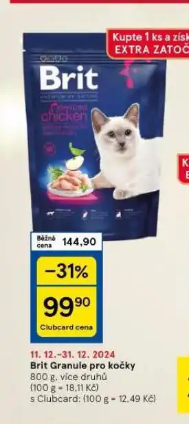 Tesco Brit granule pro kočky nabídka