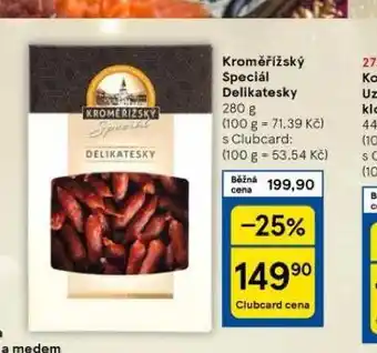 Tesco Kroměřížský speciál delikatesky nabídka