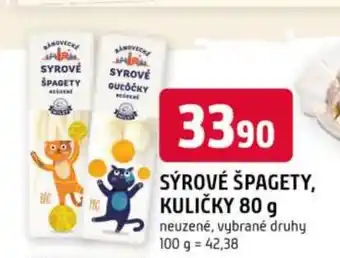 Trefa Sýrové špagety, kuličky nabídka