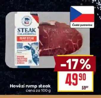 Billa Hovězí rump steak nabídka