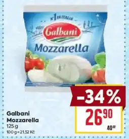 Billa Galbani Mozzarella nabídka