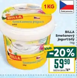 Billa BILLA Smetanový jogurt bílý nabídka