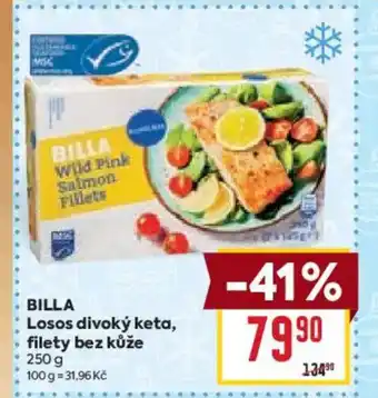 Billa BILLA Losos divoký keta, filety bez kůže nabídka