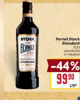 Billa Fernet Stock Standard nabídka