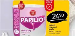 Flop PAPILIO TOALETNÍ PAPÍR 4 role, 3-vrstvý nabídka