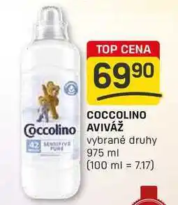 Flop COCCOLINO AVIVÁŽ SENSITIVE PURE vybrané druhy 975 ml nabídka