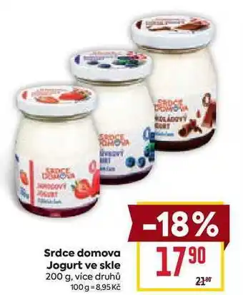 Billa Srdce domova Jogurt ve skle 200 g nabídka