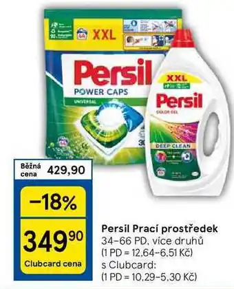 Tesco Persil Prací prostředek, 34-66 PD, více druhů nabídka