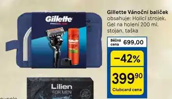 Tesco Gillette Vánoční balíček obsahuje: Holicí strojek, Gel na holení 200 ml nabídka