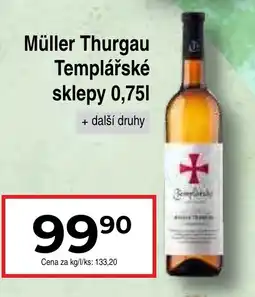 Hruška Müller Thurgau Templářské sklepy nabídka