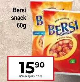 Hruška BERSI Snack nabídka