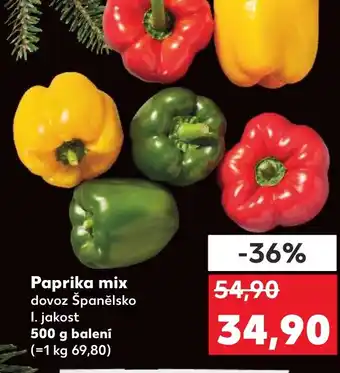 Kaufland Paprika mix nabídka