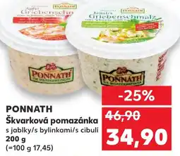 Kaufland PONNATH Škvarková pomazánka nabídka