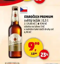 Penny Market Pivo staročech nabídka