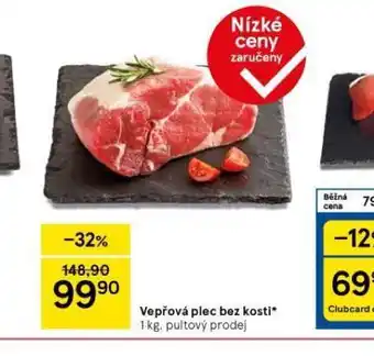 Tesco Vepřová plec bez kosti nabídka