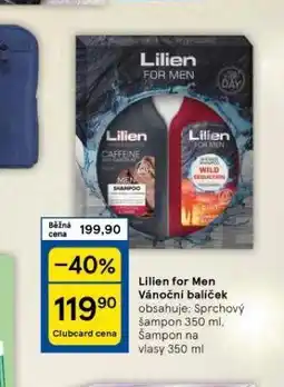 Tesco Lilien for men vánoční balíček nabídka