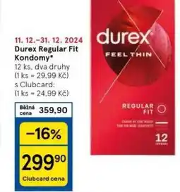 Tesco Durex kondomy nabídka
