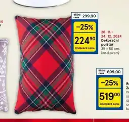 Tesco Dekorační polštář nabídka