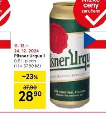 Tesco Pivo pilsner urquell nabídka