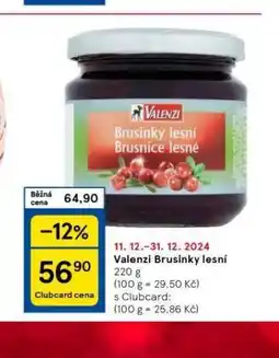 Tesco Valenz brusinky lesní nabídka