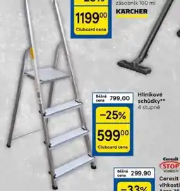 Tesco Hliníkové schůdky nabídka