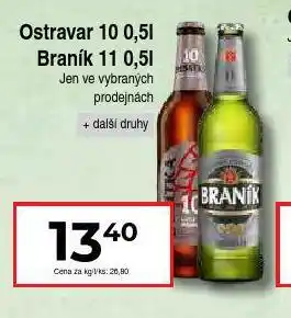 Hruška Pivo ostravar 10 nabídka