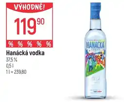 Globus HANACKA vodka nabídka