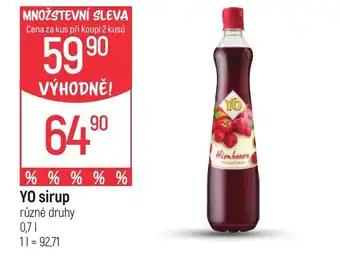 Globus YO sirup nabídka