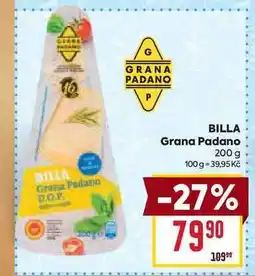 Billa BILLA Grana Padano 200 g nabídka